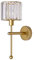 MZStech E14 Moderne Wandleuchten mit minimalistischem Stil, transparente Kristallwandleuchte, Wandleuchten für den Korridor, Nachttischleuchten für Schlafzimmer (Gold)