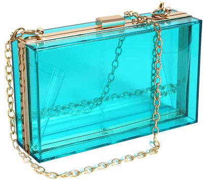 WJCD Damen Tmyc-b Transparente Tasche, Blau