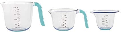 KitchenAid Jarras medidoras universales, juego de 3, Aqua Sky 1