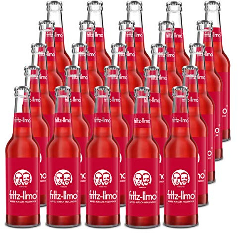 fritz-limo Apfel-Kirsch-Holunder 25 Flaschen je 0,33l inc. MEHRWEG Pfand