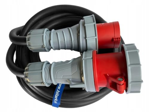 Hilark Cable Tech CEE Starkstrom-Verlängerungskabel Gummi 125A 5x25 mm² H07RN-F OnPD 5m