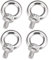 SyiXute 4 Pièces Boulons à Oeil,M8 x 13 mm Bague de Levage en Acier Inoxydable 304,Filetage Mâle Anneau pour Levage de Vie et Divers Equipements de Levage D'ingénierie, argent