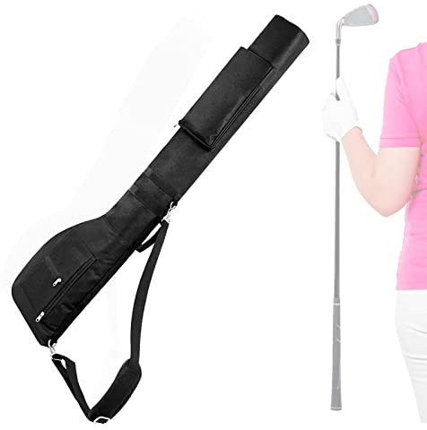 Douchi Tragetasche für Golfschläger,Stand Golf Bag Ultraleichte Golfballhülle für Schläger | Gepolsterte Schultergurte Golftasche für 7-10 Schläger, Bälle, Tees