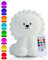 Kadoing® Löwe Nachtlicht (Groß) - wiederaufladbare Nachtlampe mit Tippfunktion und Fernbedienung - Nachttischlampe für Kinder - Babylampe und Kinderlampe - Babyzimmer - Kinderzimmer - Kinderspielzeug