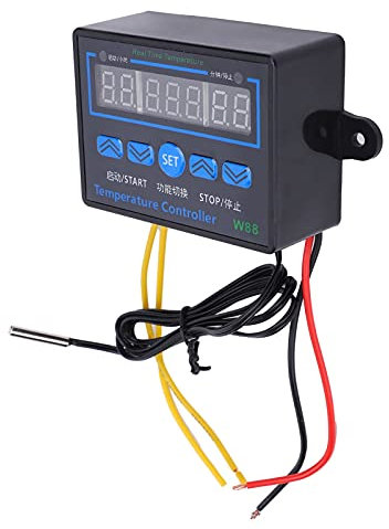 Intelligenter Temperaturregler, 220 V AC Multifunktionaler -19 Bis 99 °C Tem-Steuerschalter Xh-W1411 Temperatur-Echtzeitanzeige Wasserdicht Mit Timer, Für Inkubation, Gerätechassis