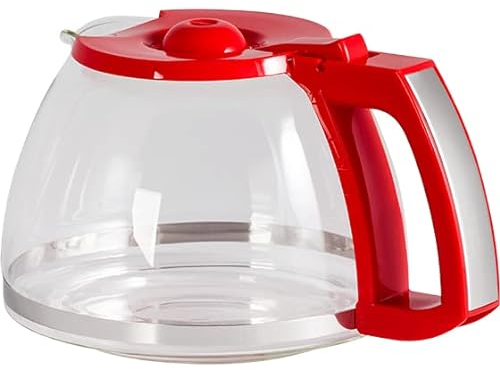 Melitta Glaskanne für Easy Top Kaffeemaschine, rot