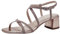 Tamaris Damen Sandalen mit Absatz Textil Vegan Blockabsatz Sommer; ROSE GLAM/rosa; 38