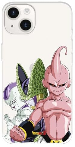 Compatible with iPhone 15 Case, Official Dragon Ball Villanos to Protect Your Phone. Flexible Transparent Silicone Case with Official License of Dragon Ball