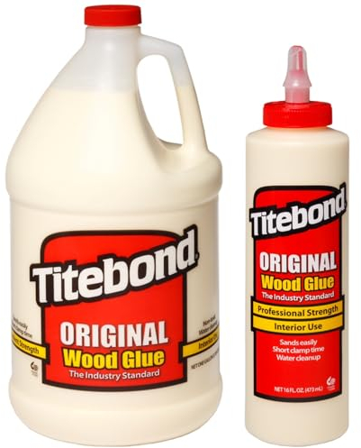 Titebond Wood Glue Colle à bois originale 3,8 l + colle à bois originale Titebond 473 ml