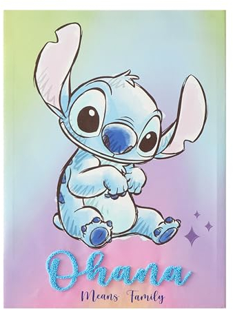 Idea Nuova Disney Lilo & Stitch Ohana Leinwandbild, 3D-Tufting, 28 x 38 cm (B x H)