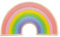 Rosa Regenbogen Aufnäher zum aufbügeln oder aufnähen Bügelbild Aufbügler für Kleidung gestickter Bügelflicken Applikation LGBT Patch Größe 7,2 x 4,2 cm