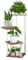 MUAEEOK Plant Stand 4 Tier 80 cm/31.5 Inch Plant Stands Indoor Metal Flower Shelf for Multiple Plants Corner Tall Flower Holders for Patio Garden Living Room Balcony Bedroom (4 Tier-White)