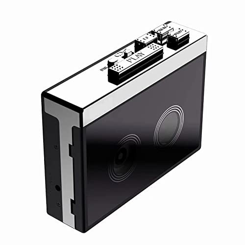 STMKB Bluetooth-Kassettenspieler, Nostalgischer Tragbarer Kabelloser Kassettenspieler Mit Wiedergabe-, Schnellvorlauf-, Rücklauf-, Auto-Flip- Und Radiofunktionen