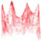 Goldyida 215 * 800cm Halloween Gruselige Tuch Halloween Dekoration Gaze Halloween Gruselige Tuch Horror Stoff Deko Halloween Dekorationen Gruseliger Stoff für Halloween Party (Rot)