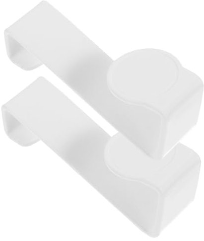 FOYTOKI Gasket Hook Set 2pcs White z Shaped Hooks Household Organize Hook for Bathroom Kitchen