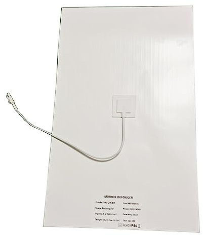 XINgjyxzk Lámina decorativa para ventana de baño, redonda, cuadrada, antivaho, 110 V, pasta calefactora, protector de espejo, solución antivaho, almohadilla térmica para espejo