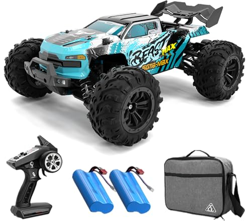 Teeggi SG116 MAX Ferngesteuertes Auto,1:16 4WD Off Road Race Buggy für Erwachsene,80KM/H Bürstenloser Motor RC Hohe Geschwindigkeit Offroad Drift Rennauto,2 Batterien