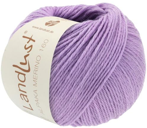 LANA GROSSA Landlust Alpaka Merino 160 | Klassisch verzwirntes Garn aus Merino & Alpaka | Handstrickgarn aus 50% Schurwolle & 50% Alpaka (Baby) | 50g Wolle zum Stricken & Häkeln | 160m Garn FB 440