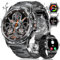 LIGE Militär Smartwatch Herren,Telefonfunktion, Camouflage-Stil, 1,43''AMOLED-Smartwatch mit Kalorien, 5ATM Wasserdicht/120+ Sportmodi Outdoor Sportuhr mit Schrittzähler für Android iOS
