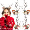 Hifot 4 Stück Weihnachten Hirschgeweih Haarspangen Mädchen, Weihnachts Haarschmuck Rentier Haarclips Haar Accessoires für Kinder Damen Weihnachtsfeier Festival