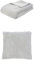 Gözze Cord Optik Wohndecke und 2er Set Cord-Kissen, 150x200 cm + 50x50 cm, Farbe: Silber