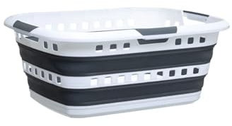 SOLTY - Cesto Plegable Lavandería - Cesta Plegable Colada - Cubo Plegable Con Asas Ergonómicas- Cesto Plegable de 45 litros