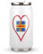 I Love Aland Island Red Heart Stainless Steel Travel Mug Insulated Tumbler Water Bottle Coffee Cup with Lid and Straw 300ml