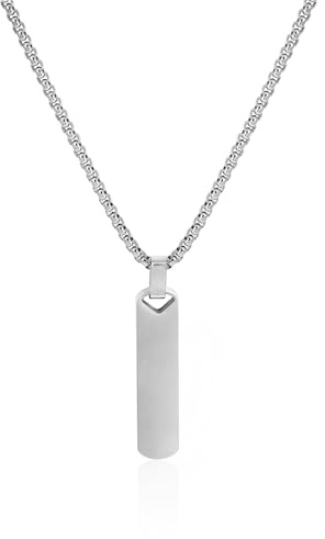 JJDreams Bar Necklace Long Pendant Necklaces for Women and Men Adjustable Necklace Pendant with Bar Necklace
