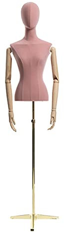 Schneiderpuppenständer Für Damen, Torso-Schneiderpuppe, Weiblicher Torso-Schneider, 150–230 Cm Höhenverstellbarer Halbkörper Für Damen, Für Bekleidungsgeschäfte, Stabiles Ausstellungsregal, Pink-Pink