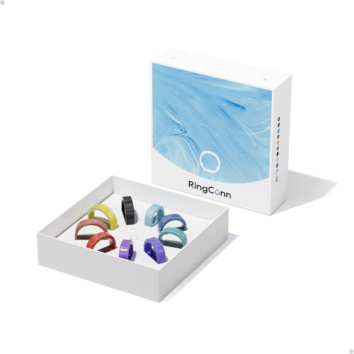 RingConn Kit di misurazione dell'aria Gen 2 – Taglia prima dell'acquisto – Scegli tra 9 taglie – Misure da 6 a 14 – Solo anello intelligente