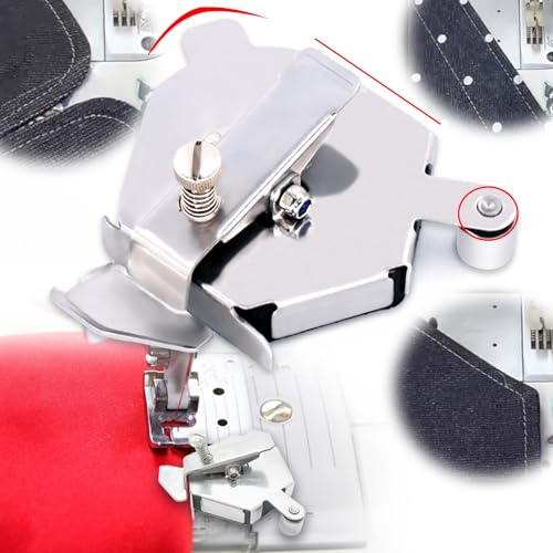 Zamety Magnetische Nahtführung, Silber Saumhilfe für Nähmaschine, Magnetic Seam Guide mit Clip, Multifunktions Nahtführung Nähmaschine, zum Nähen Rolled Saum, Befestigungslehren Werkzeug