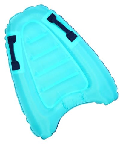 Tavola da surf gonfiabile portatile – Zattera per piscina con manici e cinture di sicurezza | Morbido giocattolo galleggiante per adulti e bambini, accessorio per piscina leggero per divertimento