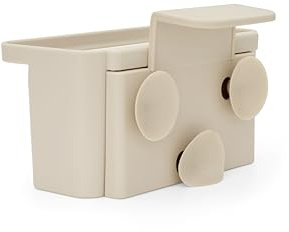 Brabantia SinkSide Spülbecken Organizer (Soft Beige), Küchen Organizer mit Saugnäpfen zur Befestigung im Spülbecken, Küchenzubehör für Schwämme, Tücher & Bürsten.