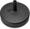 Best Choice Products Pied de parasol rond en plastique à remplir pour extérieur, pelouse, jardin, capacité de poids de 25 kg, noir