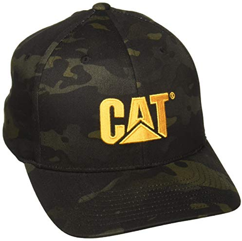 Caterpillar Herren Trademark Flexfit Cap Baseballkappe, Night Camo, L/XL