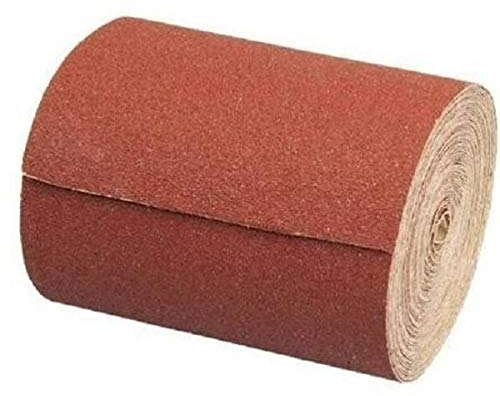 Schleifpapierrolle, 115 mm x 10 m, Korn 60, zum Schleifen von Holz und Kunststoff, für Handschleifer & Schleifblock, Schleifpapier, Schmirgelpapier
