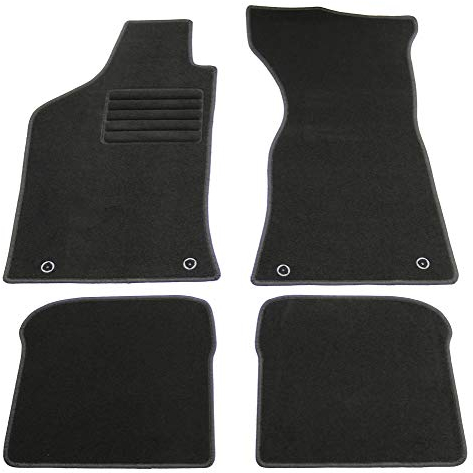 AD Tuning HG1601 Velours Fußmatten Set (4-teilig) Schwarz Passform Autoteppiche