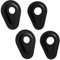 Germany Motorsports Motorrad Adapterplatten Blinker Platten für LED Miniblinker schwarz (Yamaha MT-Modelle)