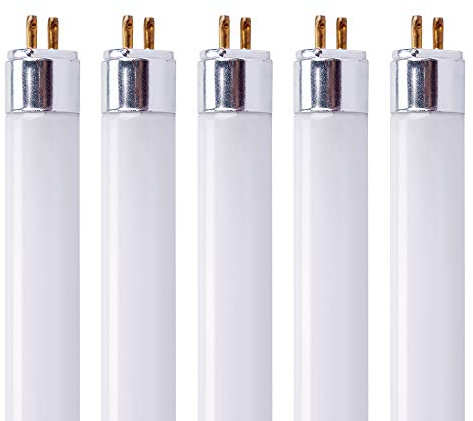 F54T5/865/HO Fluorescent Tube Light Bulb, 46 Inch, 54W, 6500K Daylight, 4200 Lumens, High Output, G5 Bi-Pin Base, 4FT T5 Grow Light Bulbs - 5 Pack
