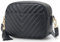 lola mae Damen V Quilted 706 Gesteppte Umhängetasche, Schwarz Lm706v