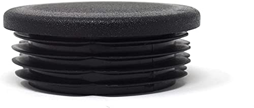 Design61 4X Lamellenstopfen für Rundrohre Ø 50-52 mm in Schwarz