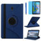 Étui Housse Coque pour Samsung Galaxy Tab S4 10.5 Pouces 2018 (SM-T830 T835 T837) - 360 degrés Rotation Full Protection Kickstand Case Cover,avec Un Stylo,Écran Film (Deep Blue)