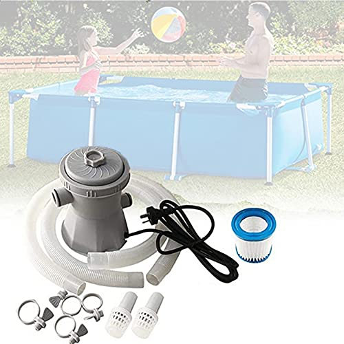 CYLZRCl Above Ground Swimming Pool Filter Pump Electric 110V-240V 20W Pool Filtering Kit With Filter For Padding Pools(110V)
