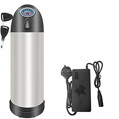 48V/36V Ebike Akku Trinkflaschen Lithium Akku mit Ladegerät,Lithium Li-Ion Akku für Elektrofahrrad,für Elektro Mountainbike/Fahrrad Motor Umbausatz (36V13AH)