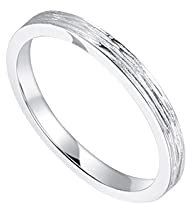 KnBoB Platin 950 Damen Ringe Matt Textur Trauringe Eheringe Gr. 53 (16.9)