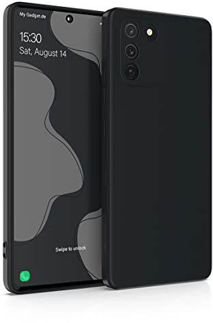 MyGadget Hülle kompatibel mit Samsung Galaxy S10 Lite - robuste Handyhülle TPU Case Slim Silikonhülle - Back Cover Kratzfest Schutzhülle - Matt Schwarz