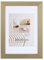 KM Foto Bilderrahmen Holz Plexi Acryl Rahmen quadratisch Collage Wanddeko Poster S215: Farbe: Gold | Format: 50x70