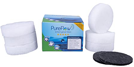 PureFlow EGO-3 Aktiv (2 Filter) Ø15cm, bestehend aus je 3 Wechselfilter + Aktivkohle, ohne Behälter. Beste Filtration für EGO3 Behälter/Whirlpools. 2x3 Filterdisks einzeln austauschbar.