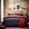 furn. Constellation Celestial Bettbezug-Set, Einzelbett, Bronze/Marineblau