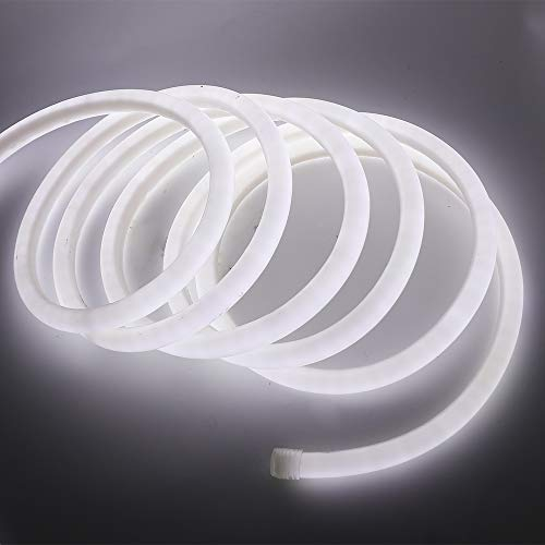KISUFU 220V Neon LED Streifen,9m LED Lichtschlauch Außen, LED Band Silikon IP65 Wasserdicht 3000K Schneidbar Flexibel Neonlicht für Schlafzimmer, Party, Zuhause, Küche,Weihnachten,Dekoration, Bar etc